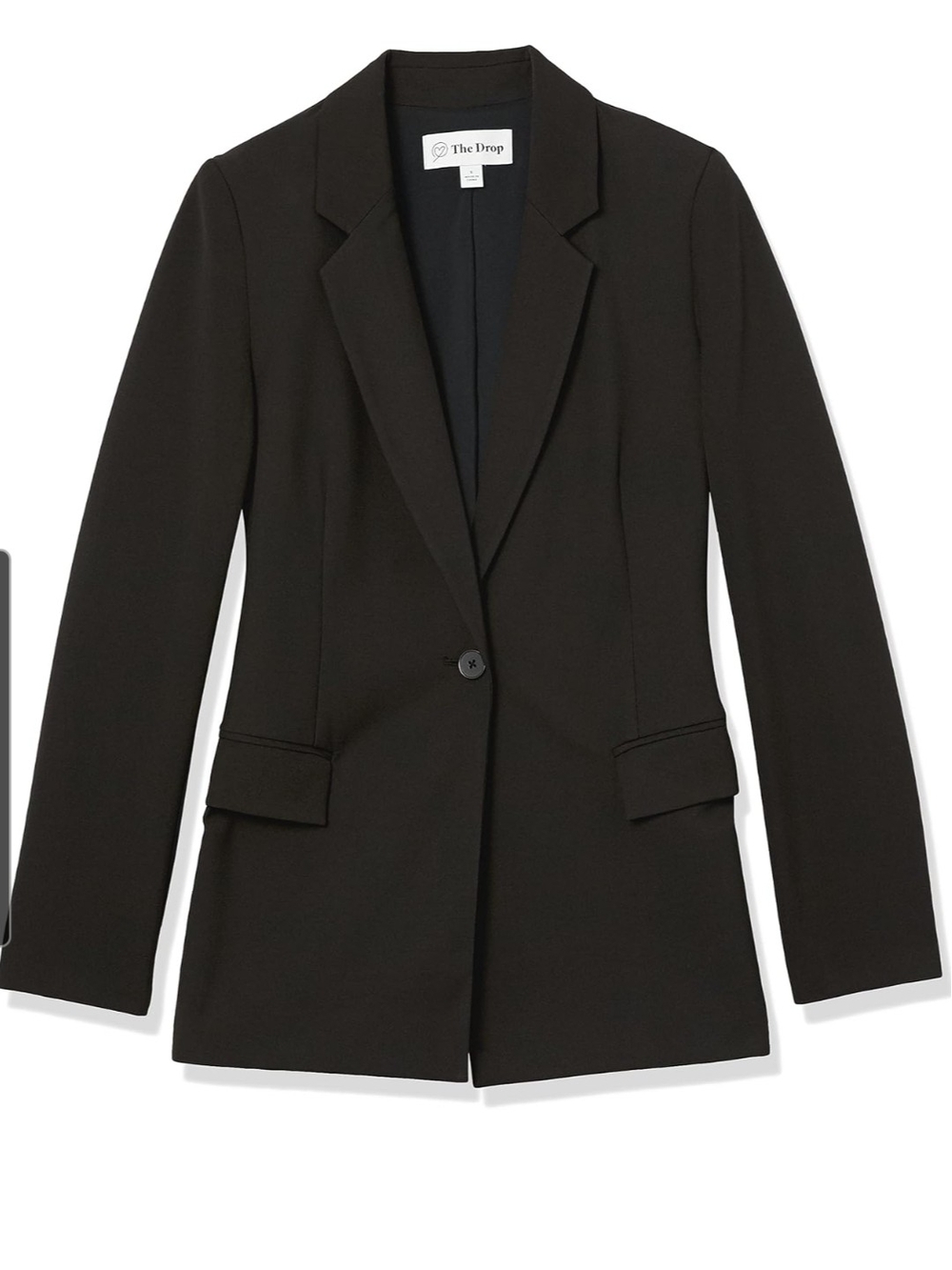 The Drop Blake Long Blazer Black 3X 24-26 NWT Plus Size